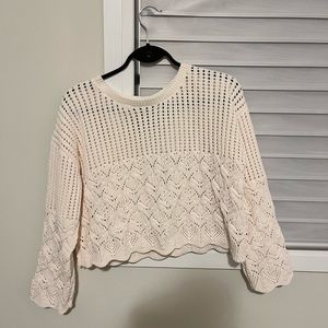 Cropped knit sweater ZARA